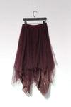 Marc Le Bihan 2590 series three-layer silk skirt collection French handmade MLB-2590-JIUHONG wine red